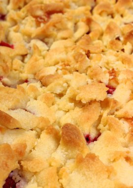 Taze pişmiş Maya kek çilek ile