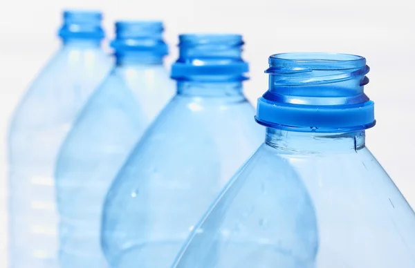 Used plastic bottles of mineral water — Stock Photo, Image