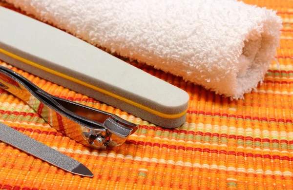 Accessories for polishing fingernails — Stock Photo, Image