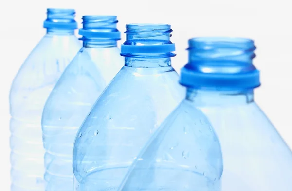 Used plastic bottles of mineral water — Stock Photo, Image