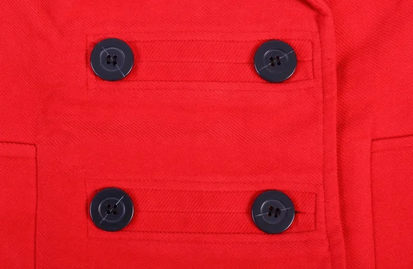 Sewing buttons on coat background — Stock Fotó