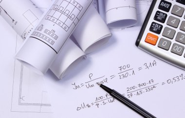 Elektrik diyagramları, hesap makinesi ve matematiksel hesaplamalar, rulo