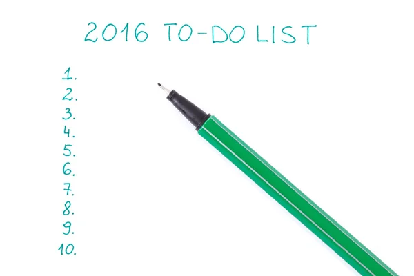 Planning resolutions and goals for new year — 图库照片