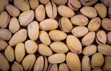 Arka plan, sağlıklı olarak fıstık fındık yemek