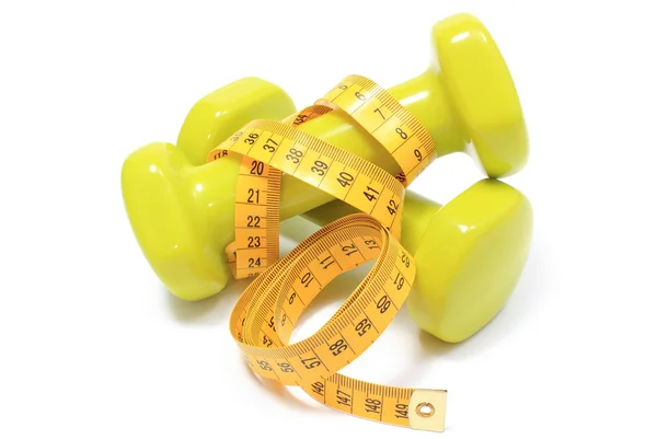 Halters voor het gebruik in fitness en maatregel tape — Stockfoto