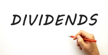 El yazısı kalemle bölünür. Beyaz arka planda izole edilmiş. İş konsepti.