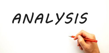 Kalemle el yazısı analisisi. Beyaz arka planda izole edilmiş. İş konsepti.