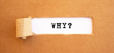 Neden yırtık kahverengi kağıdın arkasında göründüğünü mesaj at. Tasarımın için, konsept.