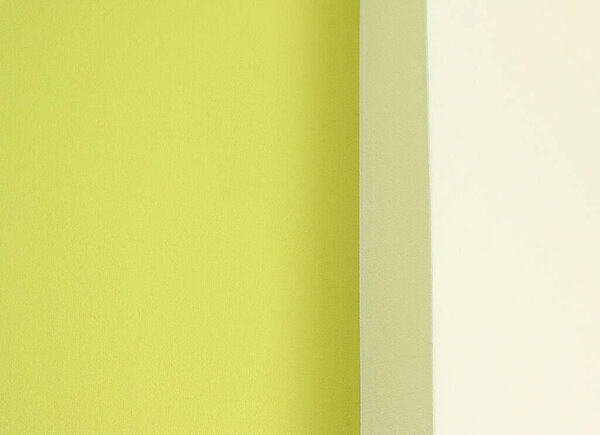The wall in the room is painted green and white. Background concept.