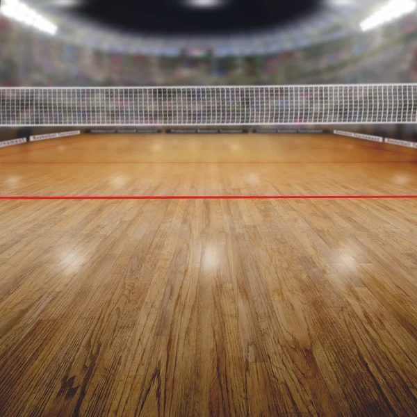 Volleyball Arena With Spectators and Copy Space — Stock Photo, Image