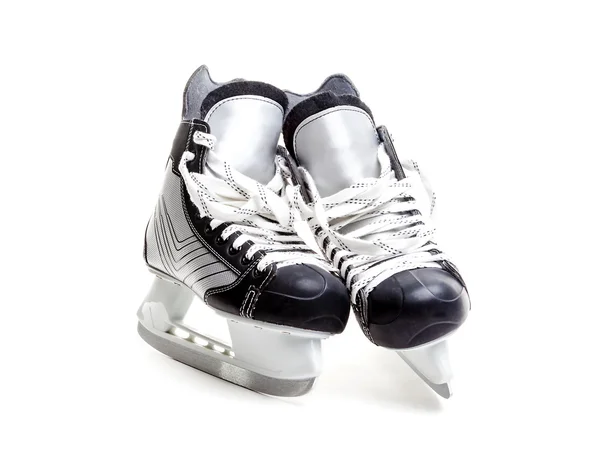 Primer plano de un par de patines de hockey sobre hielo — Foto de Stock