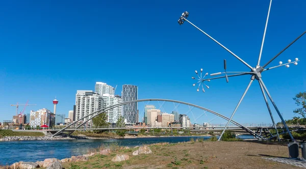 Şehir merkezinde St Patrick's Island'dan haliyle Calgary