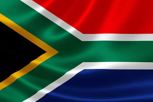 Nationalflagge der Republik Südafrika — Stockfoto