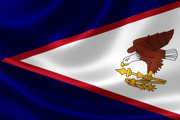 Flag of the Territory of American Samoa — Stock Photo, Image