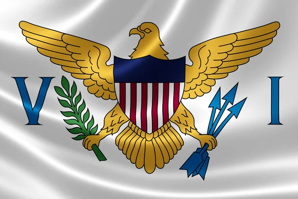 Flagga USA Jungfruöarna — Stockfoto
