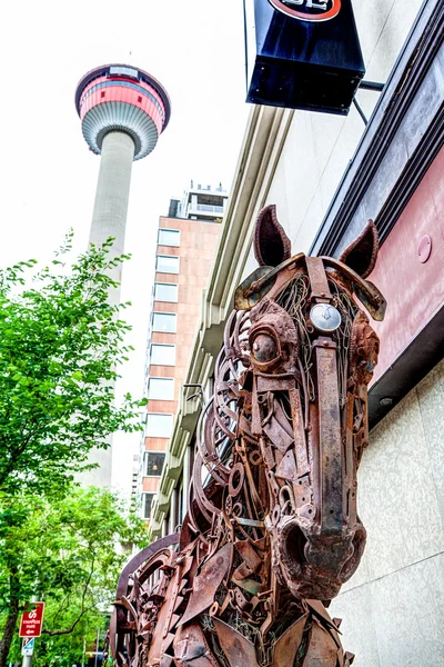 Calgary Downtown en Stephen Avenue — Foto de Stock
