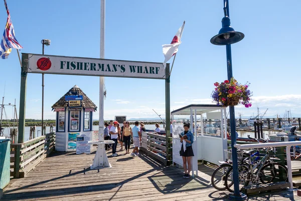 Fisherman's Wharf au Steveston Village à Richmond, en Colombie-Britannique — Photo