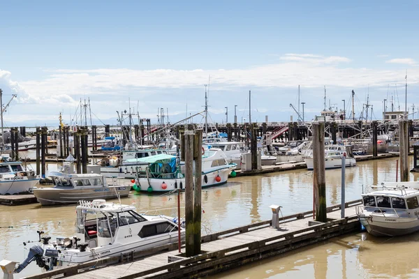 Pueblo de Steveston Fisherman 's Wharf en Richmond, BC — Foto de Stock