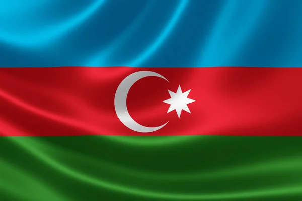 Flag of the Republic of Azerbaijan — Stock Photo, Image