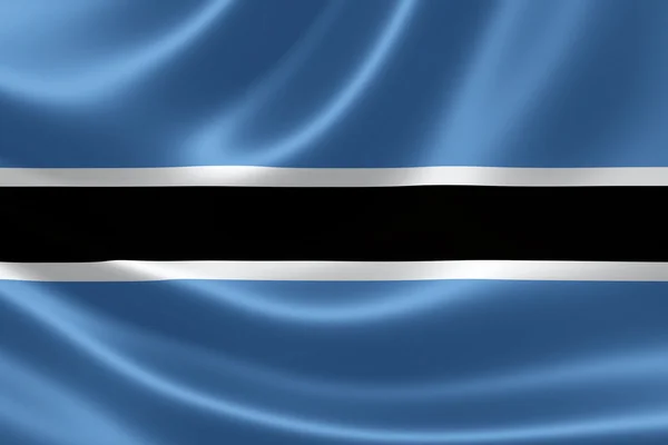 Flag of the Republic of Botswana — Stock Photo, Image