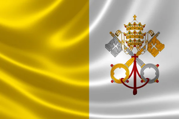 Vatikánská vlajka — Stock fotografie