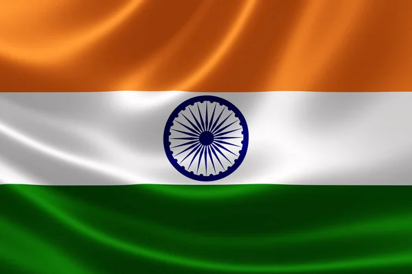 Σημαία της Ινδίας από κοντά — Φωτογραφία Αρχείου
