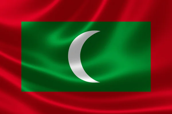 Republic of Maldives' Flag — Stock Photo, Image