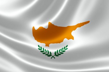 Kıbrıs Cumhuriyeti bayrak Close-Up