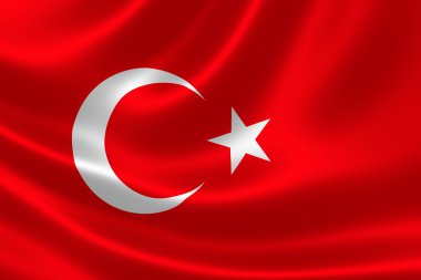 Türkiye nin bayrak Cumhuriyet yakın çekim