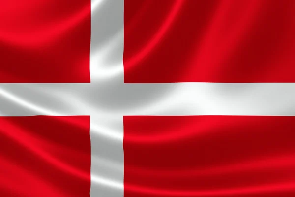 Flagga Danmark — Stockfoto