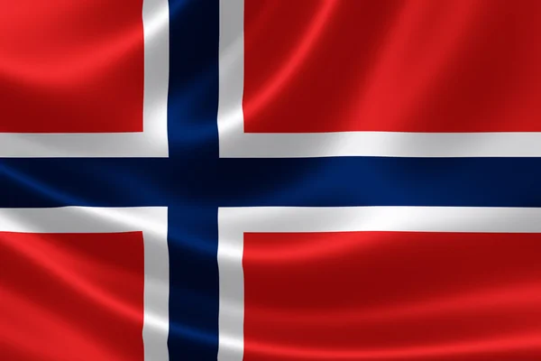 Bandeira do Reino da Noruega — Fotografia de Stock