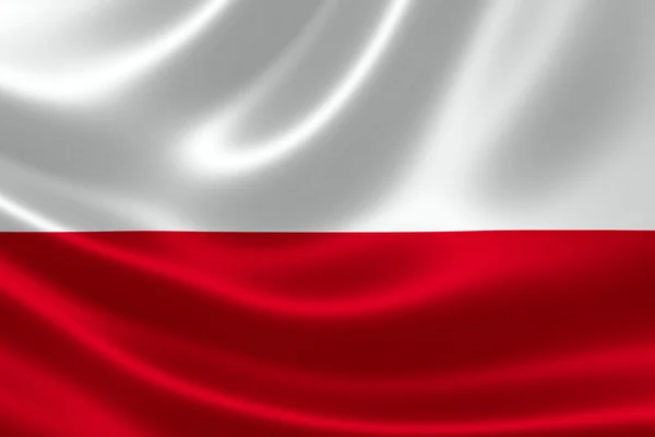 Bandera de la República de Polonia — Foto de Stock