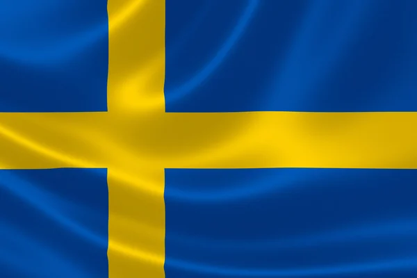 Le drapeau de la Suède — Photo