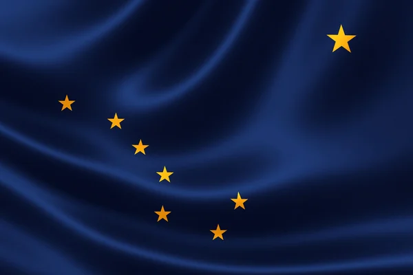 Bandeira do Estado do Alasca — Fotografia de Stock