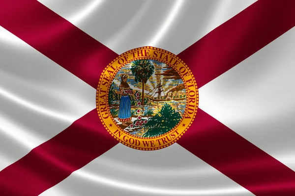 佛罗里达州州旗 — 图库照片