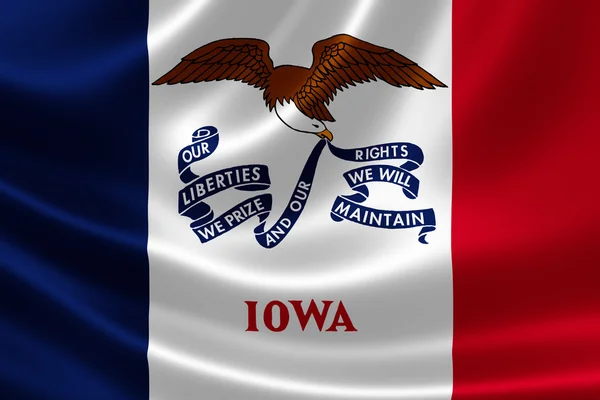Staatsvlag van Iowa — Stockfoto