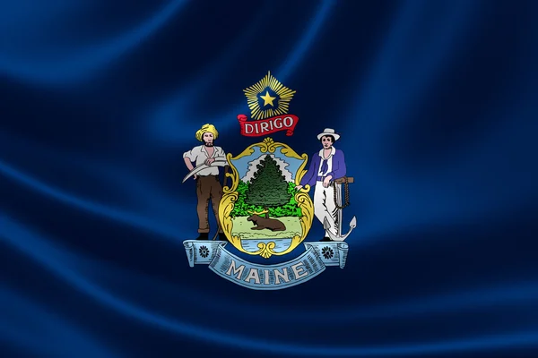 Maine state flagga — Stockfoto