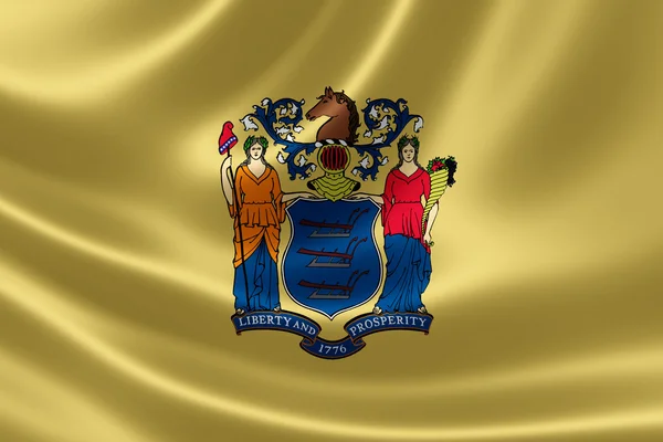 New jersey state flagga — Stockfoto