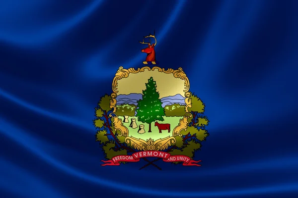 State of Vermont Flag — Stock Photo, Image
