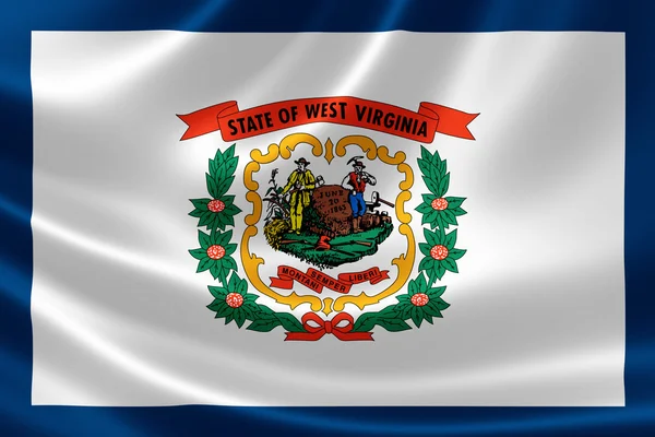 State of West Virginia Flag — Stock Photo, Image