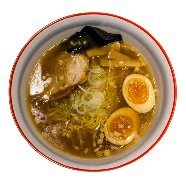 Japanese Shoyu Soya Sauce Ramen Noodles — Stock Photo, Image