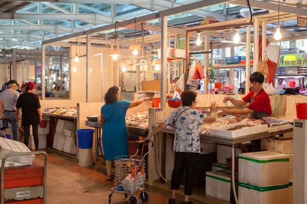 Balık pazarı Singapur — Stok fotoğraf