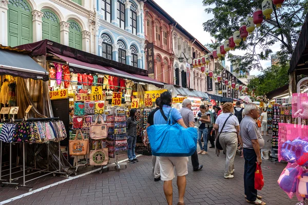 Compras en Singapur Chinatown — Foto de Stock