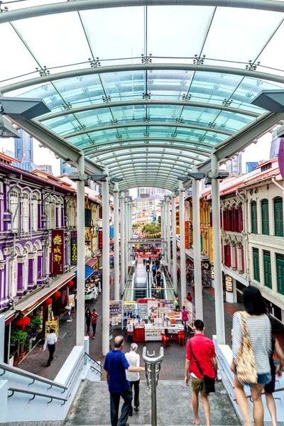 Singapore Landmark: Chinatown Pagoda Street — Stock Photo, Image
