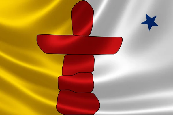 Bandiera Nunavut del Canada — Foto Stock