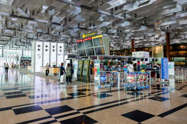 Changi Airport Terminal 3 Departure Hall clipart