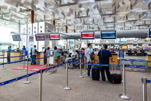 Changi Airport Terminal 3 Departure Hall — Stock Photo, Image