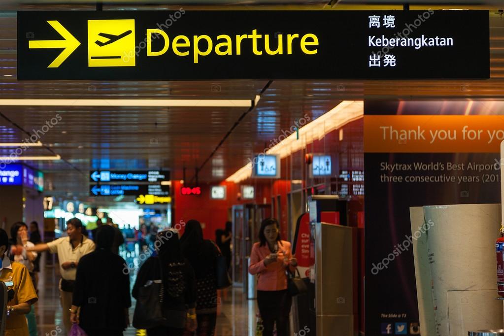Departure Sign At Singapore Changi Airport Stock Editorial Photo C Ronniechua 73875305