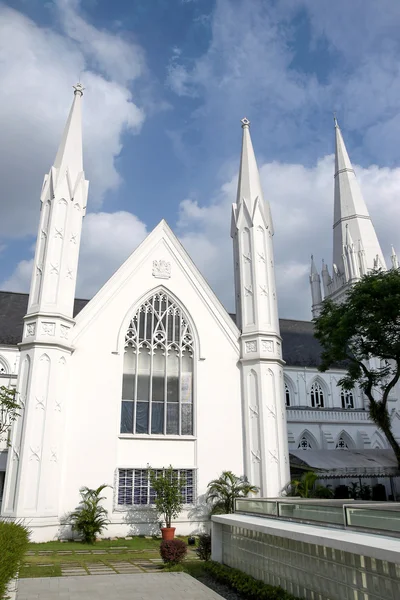 Singapur Landmark: St Andrews Cathedral — Stok fotoğraf