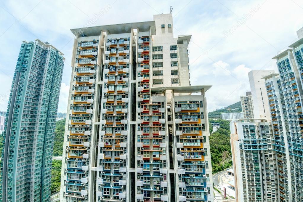 Tall Highrise Housing in Hong Kong